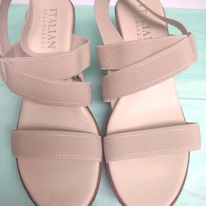 Italian wedge sandals size 9.5 m NWOT
